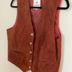 Brown Suede Vest